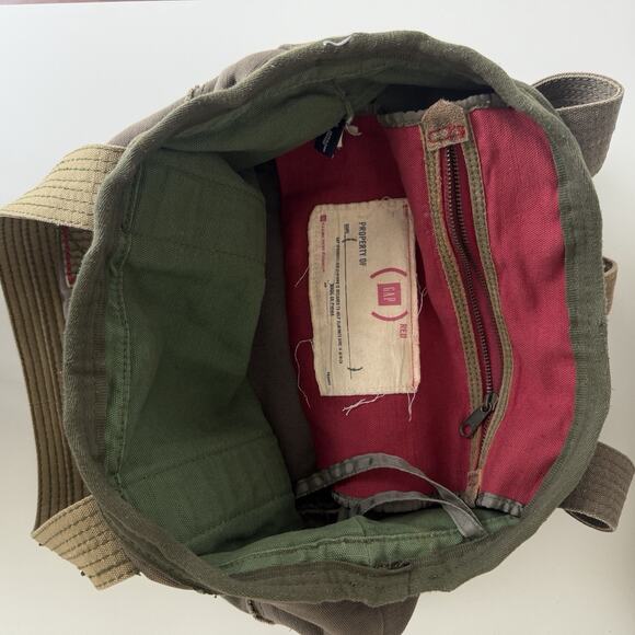 Vintage GAP Tote Bag Rugged Cotton Canvas Utility Workwear Gorp Military Y2K - Picture 9 of 12